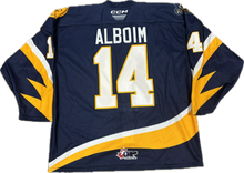 Load image into Gallery viewer, Authentic Worn 24-25 Navy Warm-Up Jersey