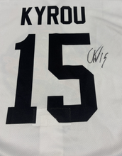 Load image into Gallery viewer, Authentic Worn &amp; Autographed 19-20 White Lollie Warm-Up Jersey