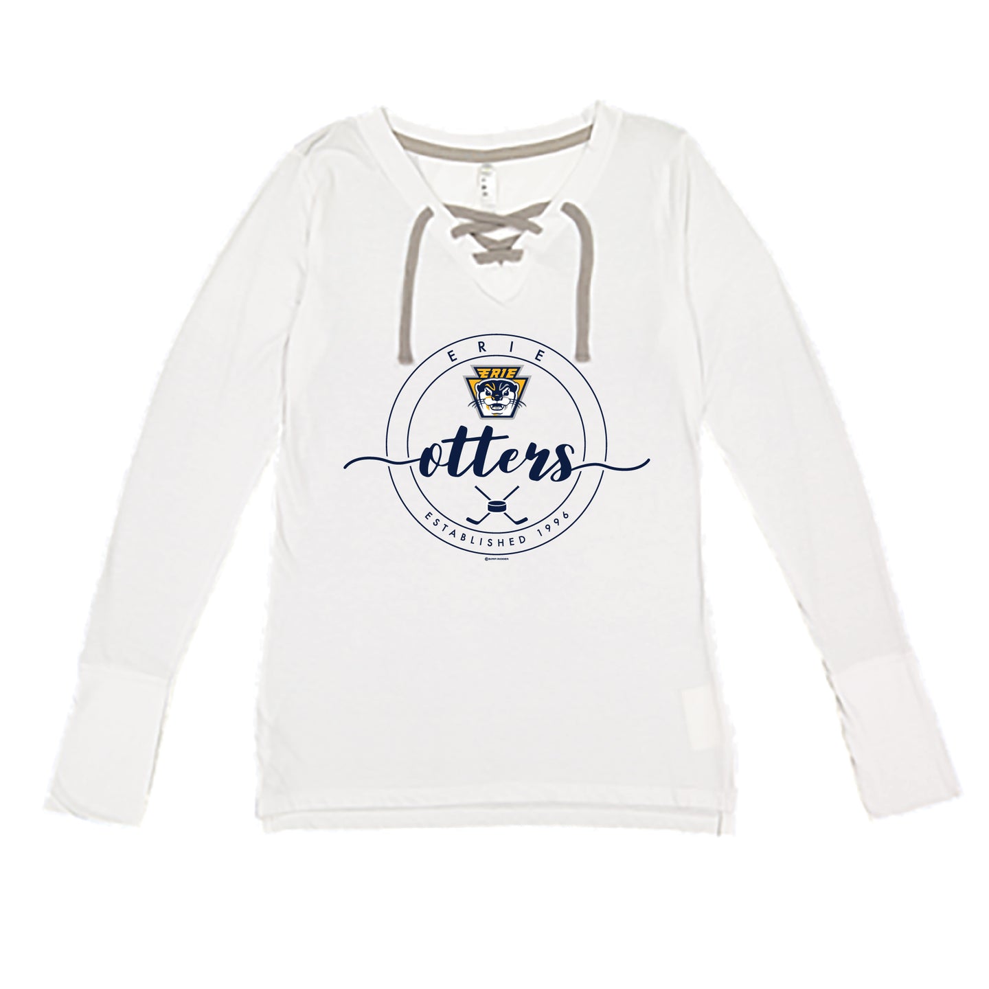 Woman's Long Sleeve Lace-Up Tee